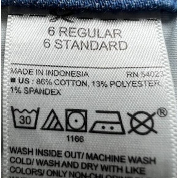 Old Navy Womens Jeans Size 6 Blue Denim Original Mid Rise Distressed Straight - Picture 10 of 14